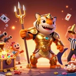 Experience excitement with fabet as a tiger shark in gladiator armor battles in an underwater colosseum.