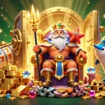 Engage with NOHU90's exciting jackpot slots featuring Neptune and treasures bursting with gems.